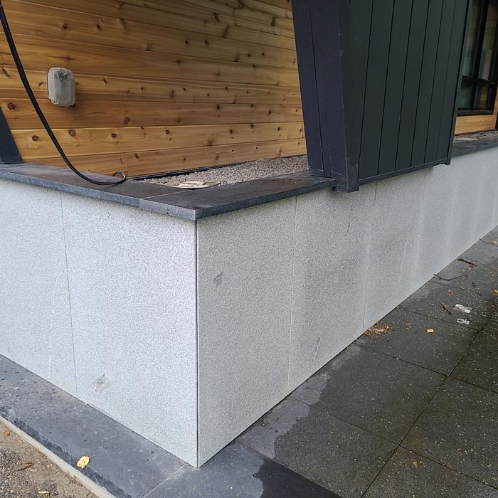 exterior marble tile installation